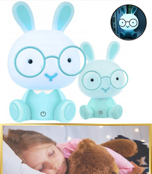 LAMPKA NOCNA DLA DZIECI KRÓLIK LED 3 TRYBY ŚWIECENIA LAMPKA BIURKOWA