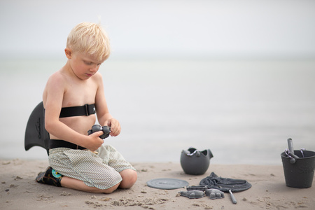 Silikonowe Wiaderko Konewka Scrunch - Ciemny Szary