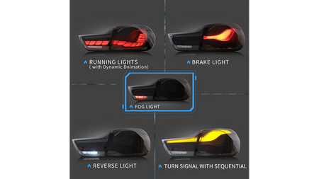 Zestaw Lamp Tylnych Dynamic LED Smoke BMW 4 F32 F82 4 F33 F83 2013-obecnie