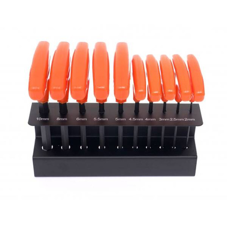 Zestaw 10 imbusów na stojaku KD10948