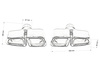 Końcówka tłumika 250x90mm wejście 67mm Mercedes E63 W212