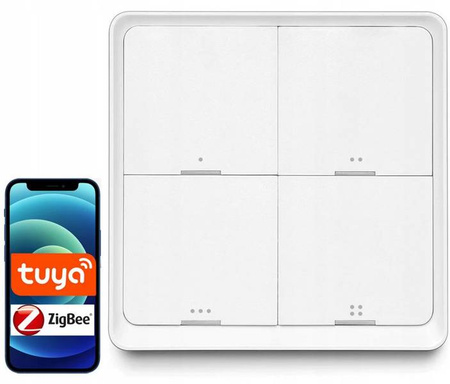 Pilot przycisk sceny TUYA ZigBee 4 kanały 12 SCEN