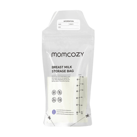 Woreczki do przechowywania mleka kobiecego Momcozy 50szt. (polietylen)