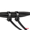 Taśmy opaski zaciskowe kablowe czarne 3,6x150mm - 100 szt. AMIO-02153