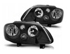 Lampy przednie reflektory VW Touran / Caddy Black Depo