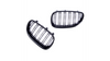 Grill sportowy podwójne żeberka Gloss Black BMW 5 E60 E61 2003-2010