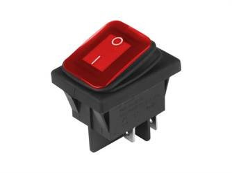 Przełącznik elektryczny DC 12V/24V, AC 125V-250V, czerwony