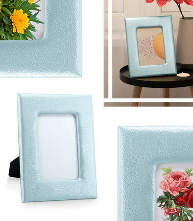 RAMKA NA ZDJĘCIA 21 X 26 Z EKOSKÓRY REGULOWANA STOJĄCA ELEGANCKA NOWOCZESNA