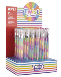 Długopis żelowy Apli Kids - Twist Colors