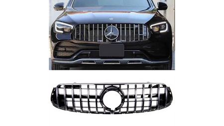 Grill sportowy GT Chrome & Black MERCEDES GLC X253 GLC C253 Facelift 2019-2022