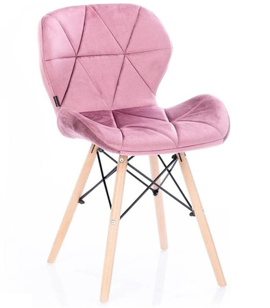 KRZESŁO SILLA TAPICEROWANE NOWOCZESNY DESIGN DREWNO DO SALONU JADALNI