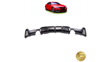 Tylny dyfuzor Matt Black  BMW 4 (F32) Coupe (F33) Cabrio (F36) Gran Coupe 2013-obecnie
