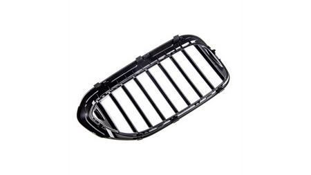 Grill sportowy pojedyncze żeberka Matt Black BMW 5 G30 F90 G31 przed liftem 2017-2020