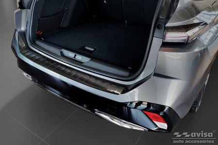 Nakładka na zderzak tylny do Peugeot 308 III SW (Kombi) (Czarna)