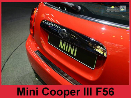 Nakładka na zderzak tylny do Mini Cooper 3 Carbon+Stal
