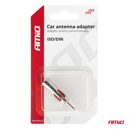 Adapter antenowy redukcja wtyk ISO DIN prosty AMIO-03965