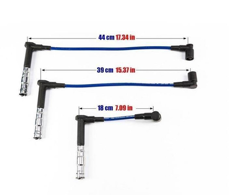 Przewody zapłonowe PowerTEC MERCEDES-BENZ C E G S SL 280 320 92-00 Niebieskie