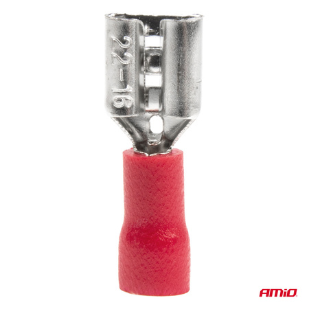 Konektory izolowane żeńskie płaskie 7.4mm 0.5-1.5mm2 10A 10 szt. AMIO-03062