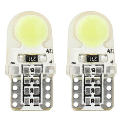 Żarówki LED STANDARD White W5W T10e COB 12V AMIO-01441