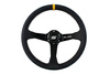 Kierownica SLIDE 350mm offset:80mm Carbon Yellow Strip