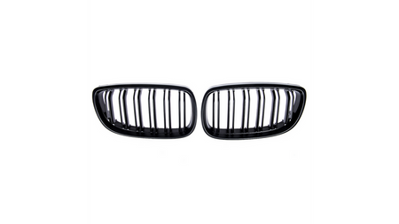 Grill sportowy podwójne żeberka Matt Black BMW 3 E92 E93 przed liftem 2005-2010