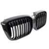 Grill sportowy podwójne żeberka Gloss Black BMW iX3 G08 2021-obecnie