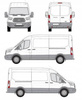 Platforma bagażnik dachowy Ford Transit  L3H2 OD 2014-
