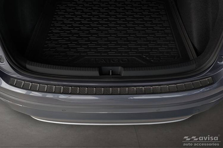 Nakładka na zderzak tylny do Volkswagen Taigo Carbon