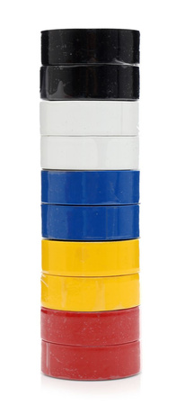 Taśma izolacyjna PVC 10szt. mix kolorów KD10915