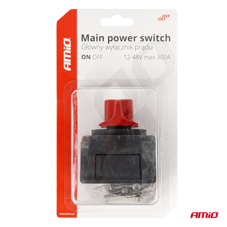 Wyłącznik odłącznik prądu hebel akumulatora 12V - 48V max 300A AMIO-03838