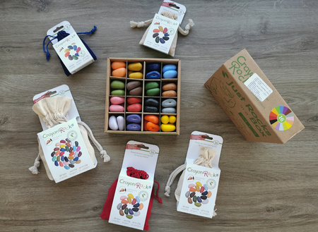 Kredki Crayon Rocks w pudełku 64 sztuki - 16 kolorów