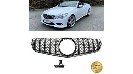 Grill sportowy GT Chrome & Black MERCEDES E-Class C207 A207 przed liftem 2009-2013
