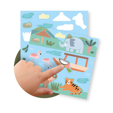 Zestaw z naklejkami Apli Kids - Safari