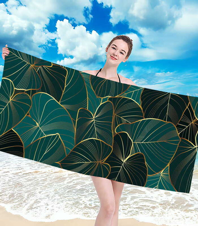 RĘCZNIK PLAŻOWY KĄPIELOWY 100 X 180 CM MIKROFIBRA DUŻY SZYBKOSCHNĄCY MIĘKKI KOLOROWY