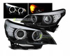 Lampy przednie reflektory BMW E60/E61 03-07 black