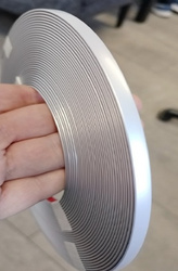 Listwa ozdobna srebrna matowa 9mm x 8M z taśmą samoprzylepną