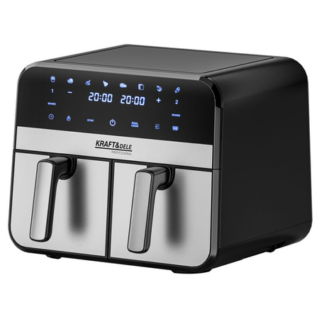 FRYTKOWNICA BEZTŁUSZCZOWA AIRFRYER 9L 2500W DWIE KOMORY +LCD KD4180