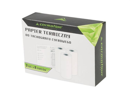 Papier do tachografu cyfrowego, 3 rolki po 8 m (35704)