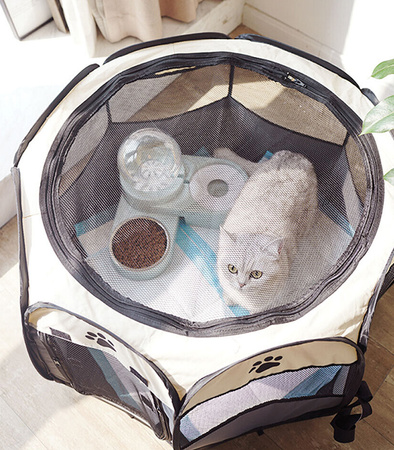 KOJEC DLA PSA KOTA ROZMIAR M SKŁADANY PRZENOŚNY UNIWERSALNY LEGOWISKO KLATKA NAMIOT