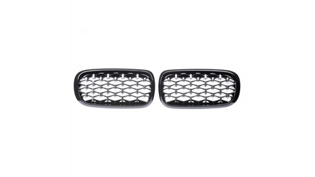 Grill sportowy Gloss Black & Chrome BMW X5 F15 F85 X6 F16 F86 2013-2018