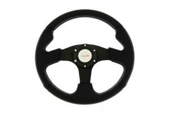 Kierownica Pro 350mm offset:0mm Skóra Black