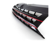 GRILL T5 09-15 BEDGELESS BEZ ZNACZKA CZARNY POŁYSK