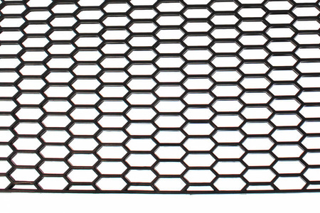 Siatka PU Honey comb Black 120x40cm