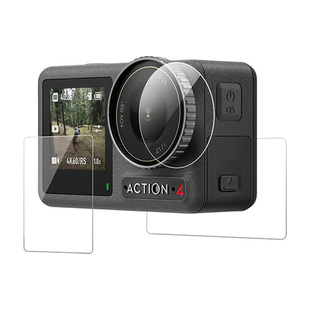 Szkło hartowane TELESIN do DJI Osmo Action 5/4/3