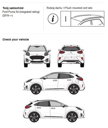 Bagażnik dachowy CRUZ AIRO FUSE Ford Puma 2019