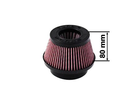Filtr stożkowy TURBOWORKS H:80mm OTW:60-77mm Purple