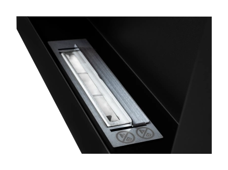 Biokominek wiszący 650x400 Box czarny strukturalny mat