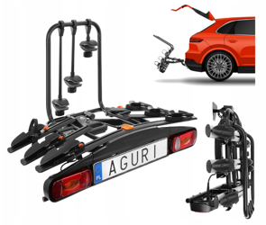 Platforma bagażnik rowerowy Aguri Active Bike 3 rowery black