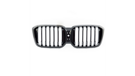 Grill sportowy pojedyncze żeberka Gloss Black BMW X3 G01 F97 X4 G02 F98 Facelift 2021-obecnie