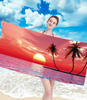 RĘCZNIK PLAŻOWY KĄPIELOWY 100 X 180 CM MIKROFIBRA DUŻY SZYBKOSCHNĄCY MIĘKKI KOLOROWY